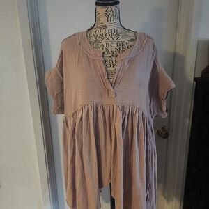 We The Free Mauve Tunic Top